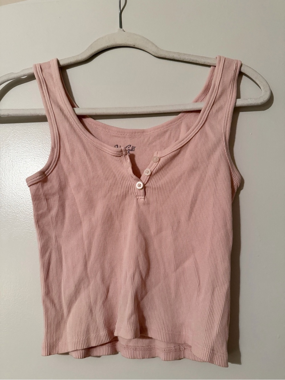 Brandy Melville Ribbed Tank - Light Pink